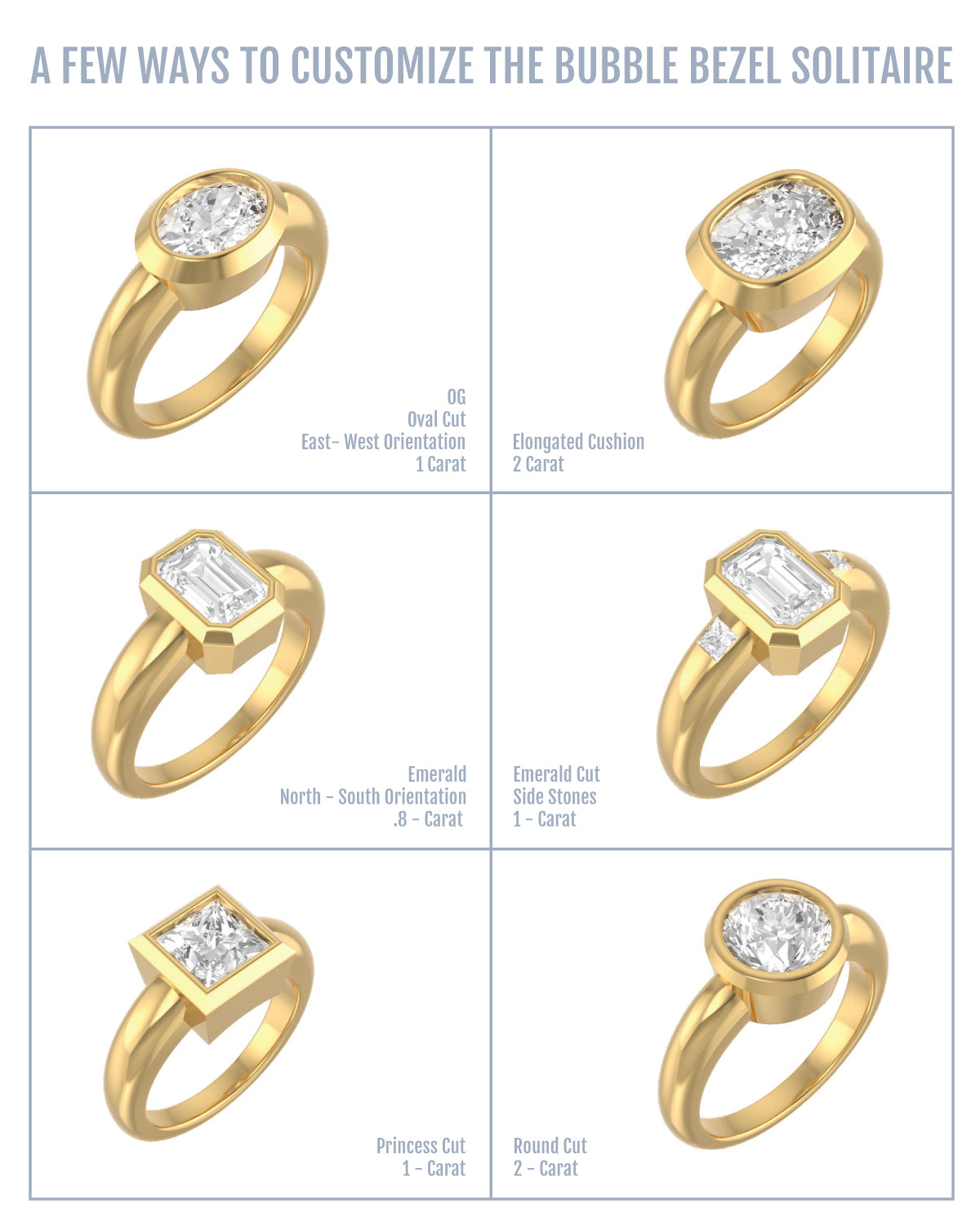 BUBBLE BEZEL SOLITAIRE