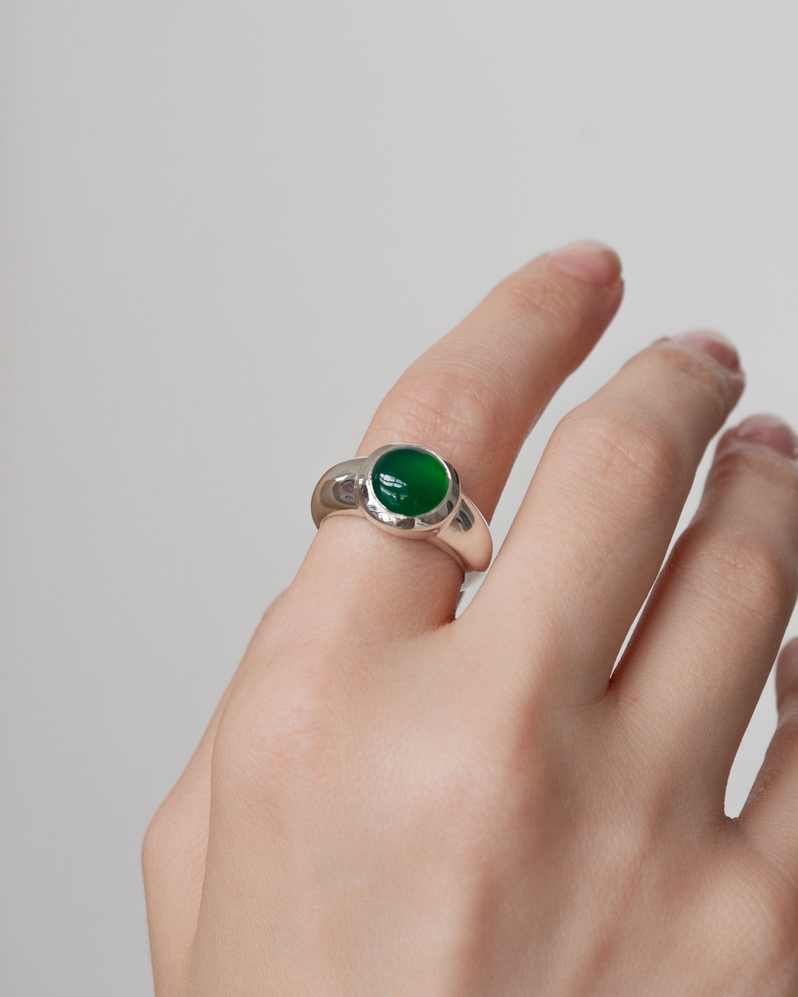 PLANET RING | GREEN ONYX