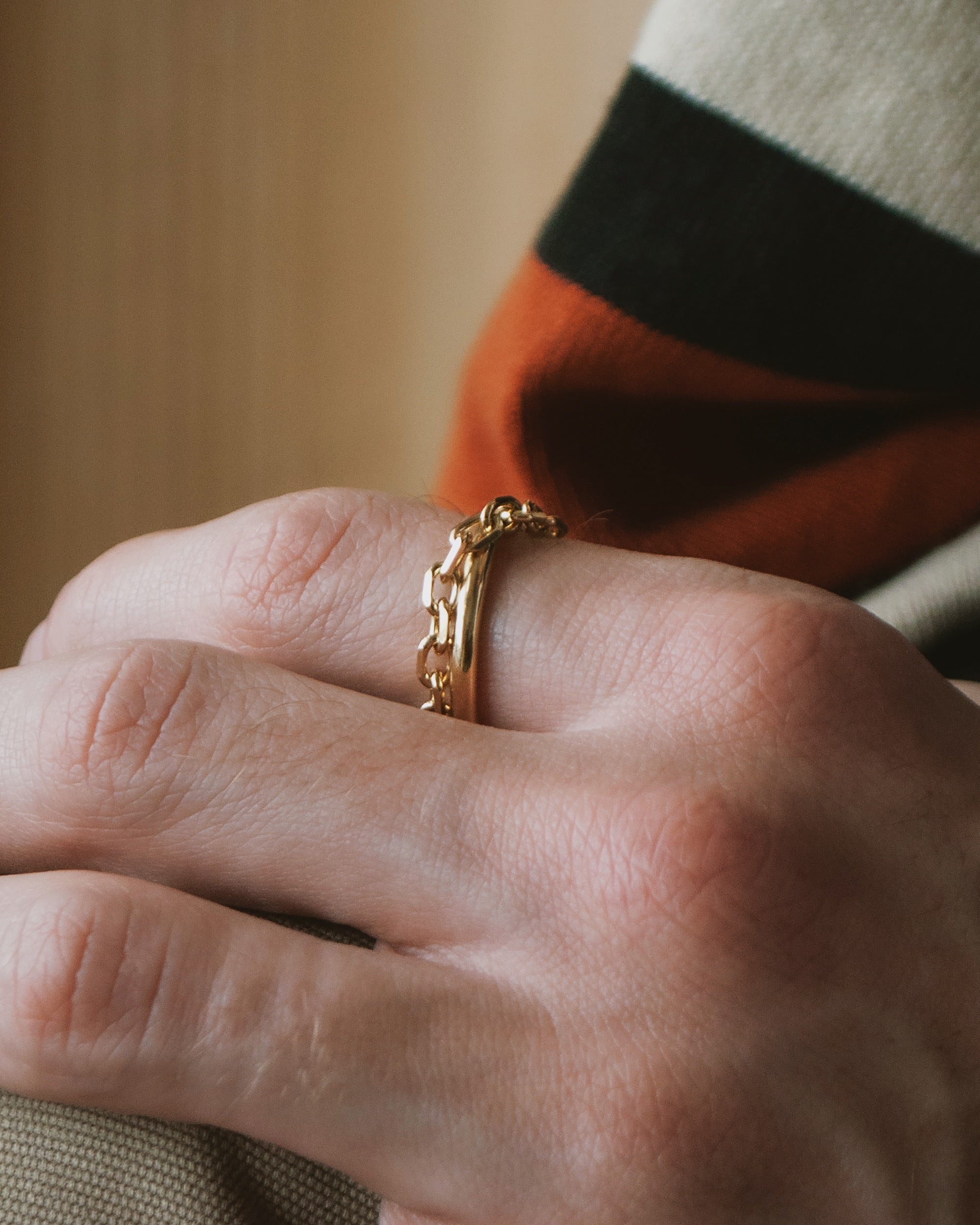 GRAVEN CHAIN RING | DISCONTINUED