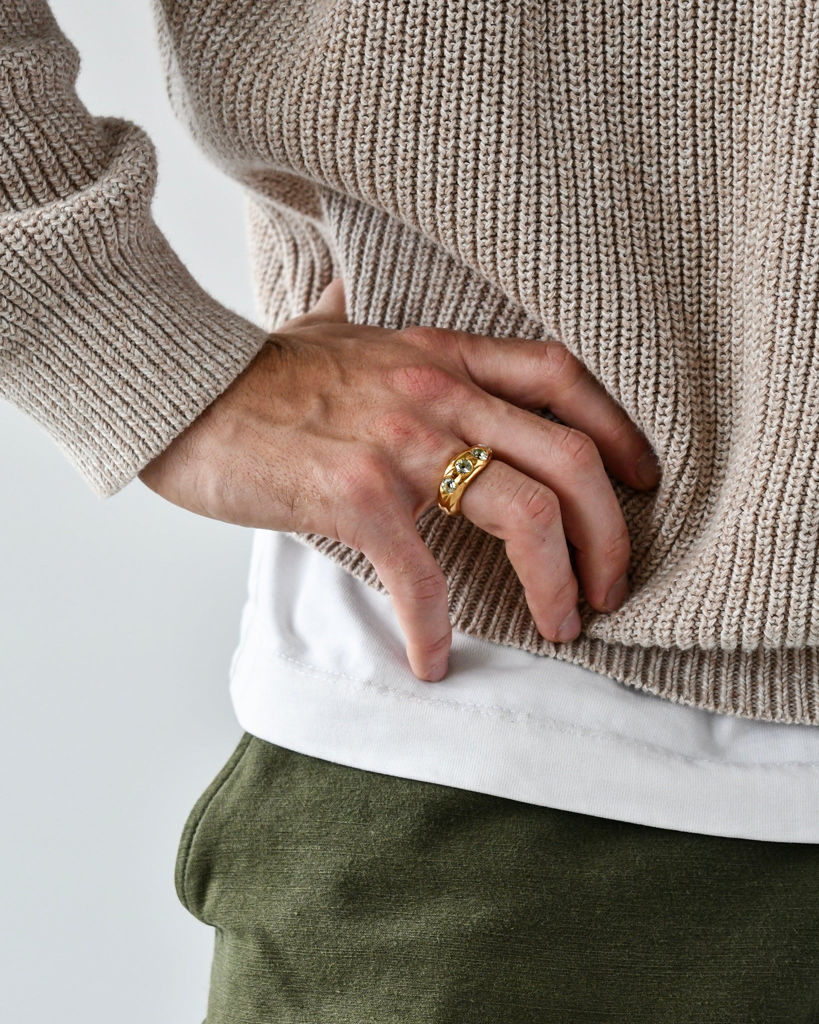 MAGMA RING | GREEN QUARTZ