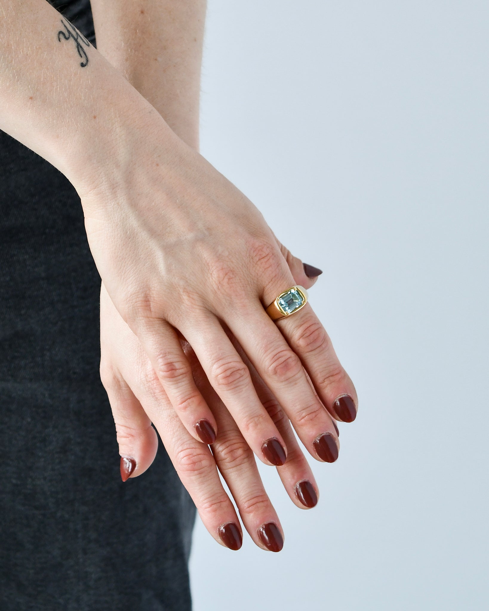 MUD RING | SKY BLUE TOPAZ