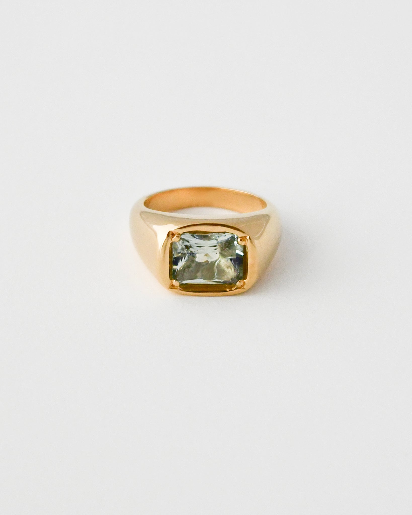 MUD RING | GREEN QUARTZ