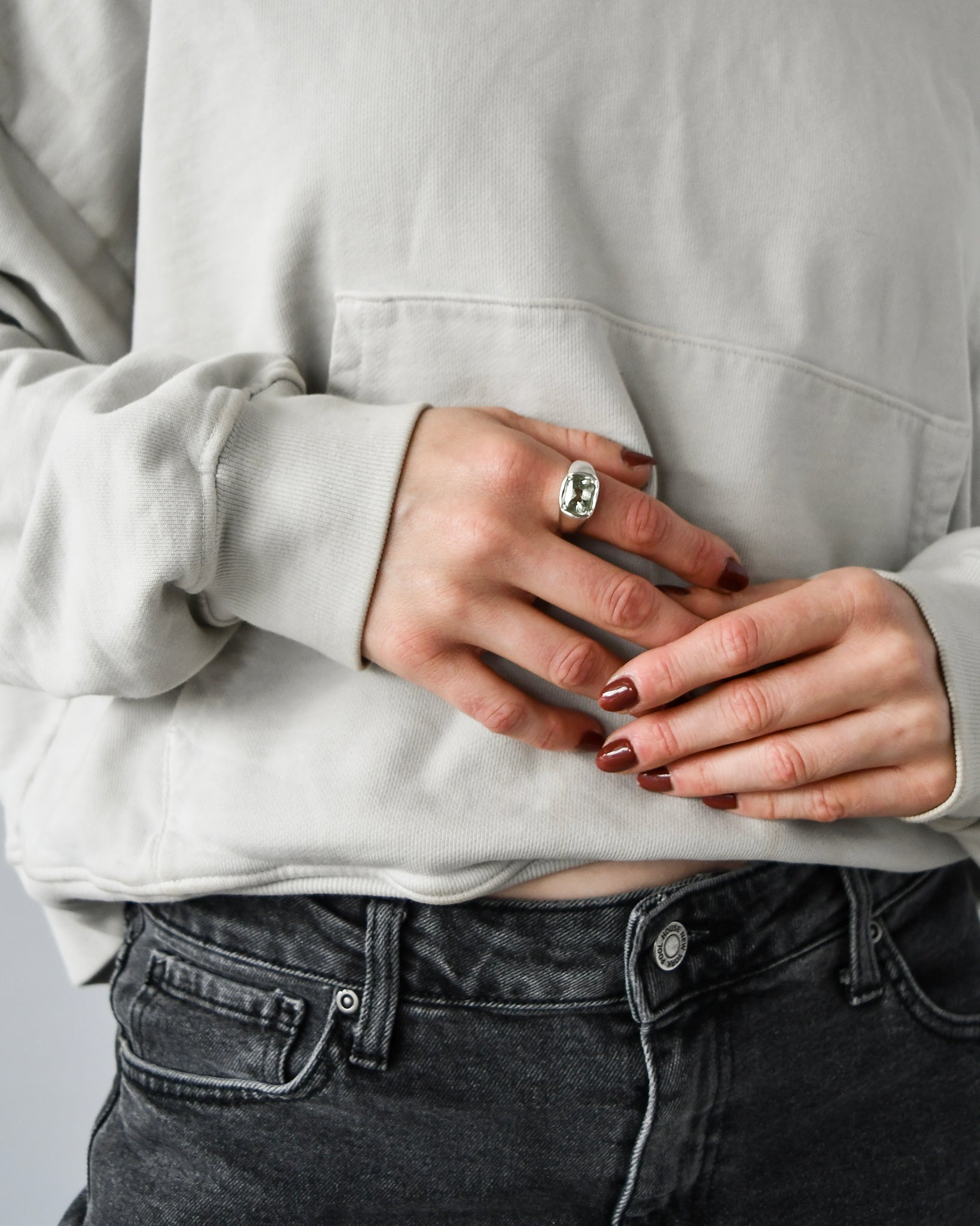 MUD RING | GREEN QUARTZ