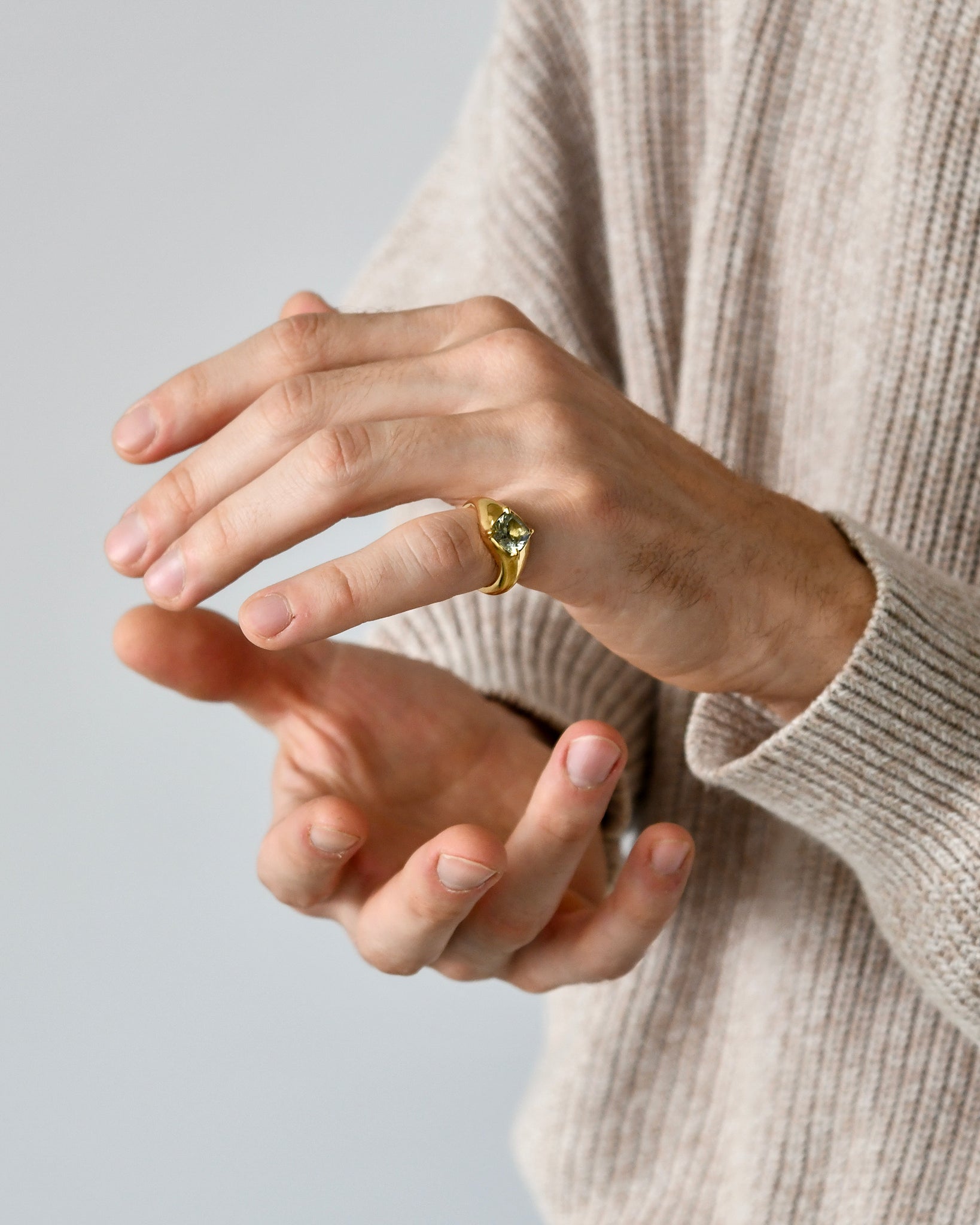 WHIRLPOOL RING | GREEN QUARTZ