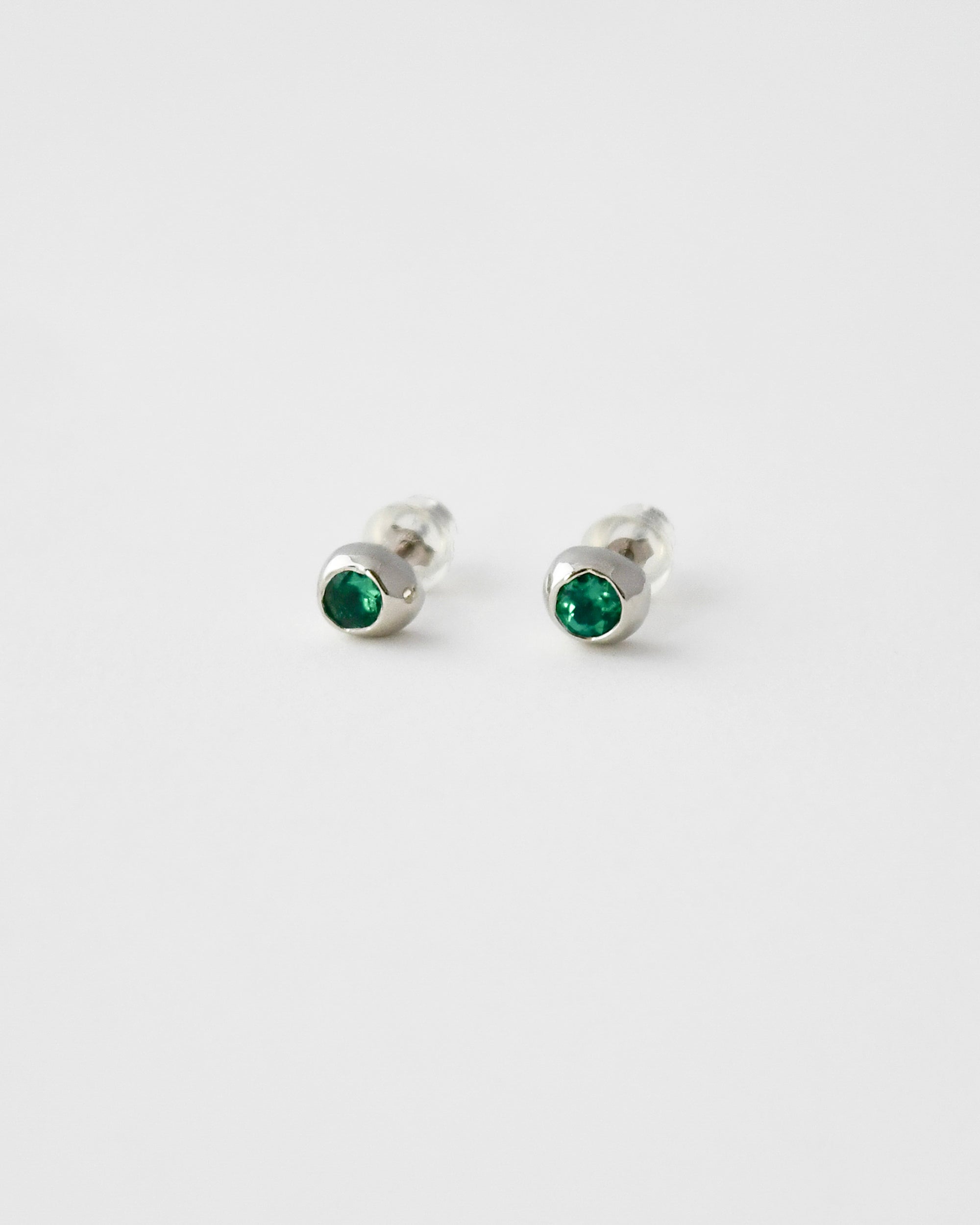 DEW DROP STUDS | EMERALD