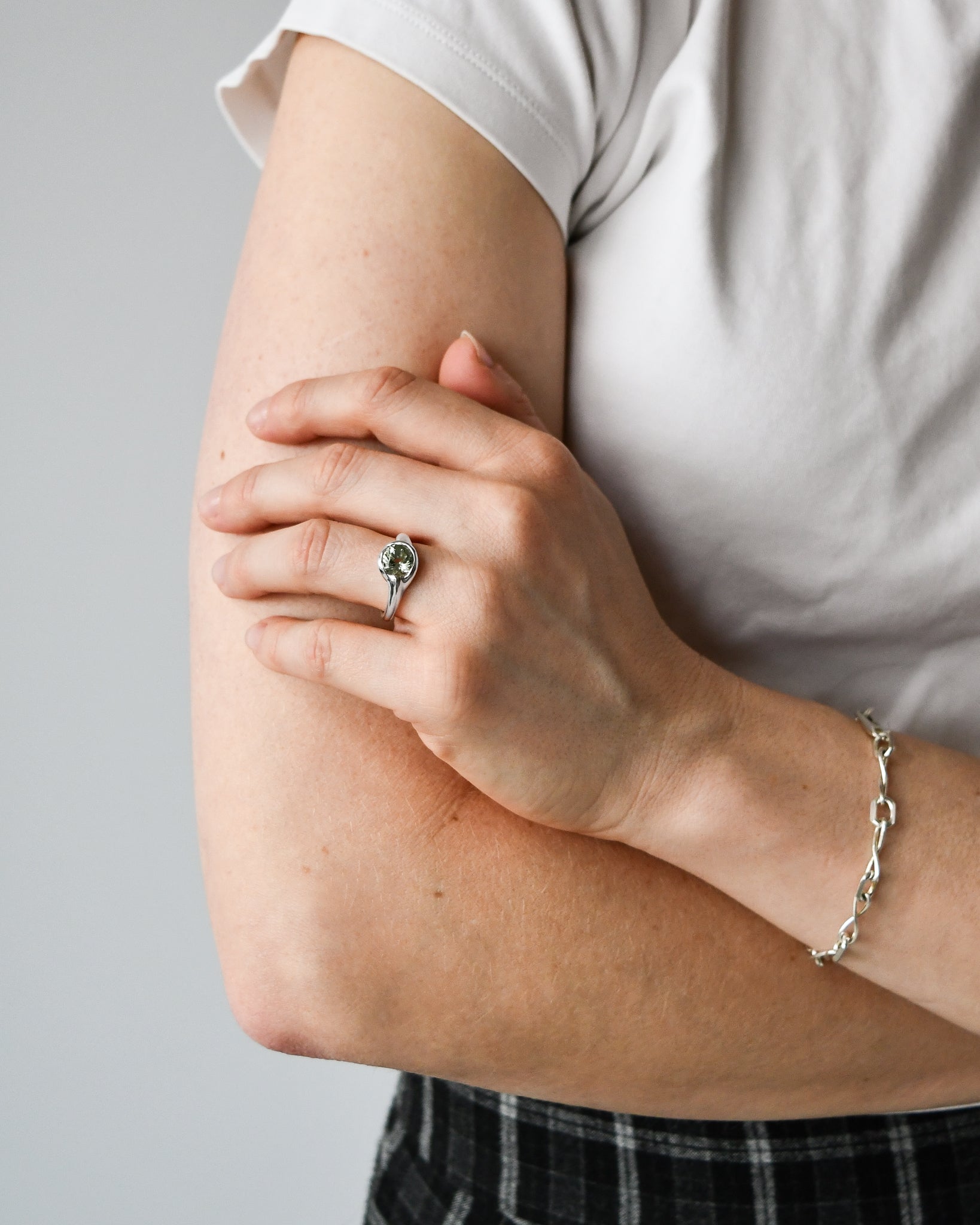 CURRENT SOLITAIRE | GREEN QUARTZ