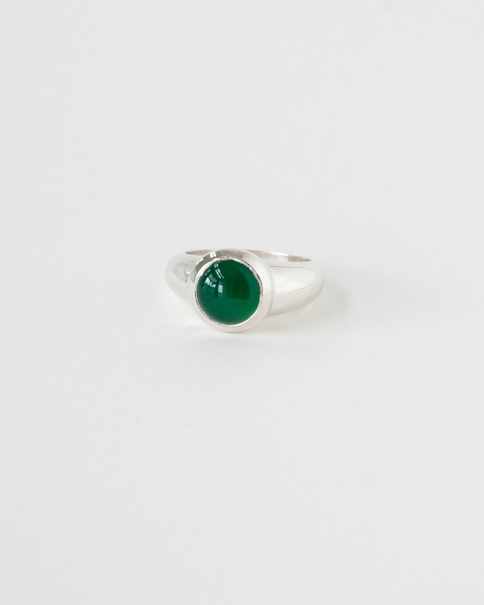 PLANET RING | GREEN ONYX