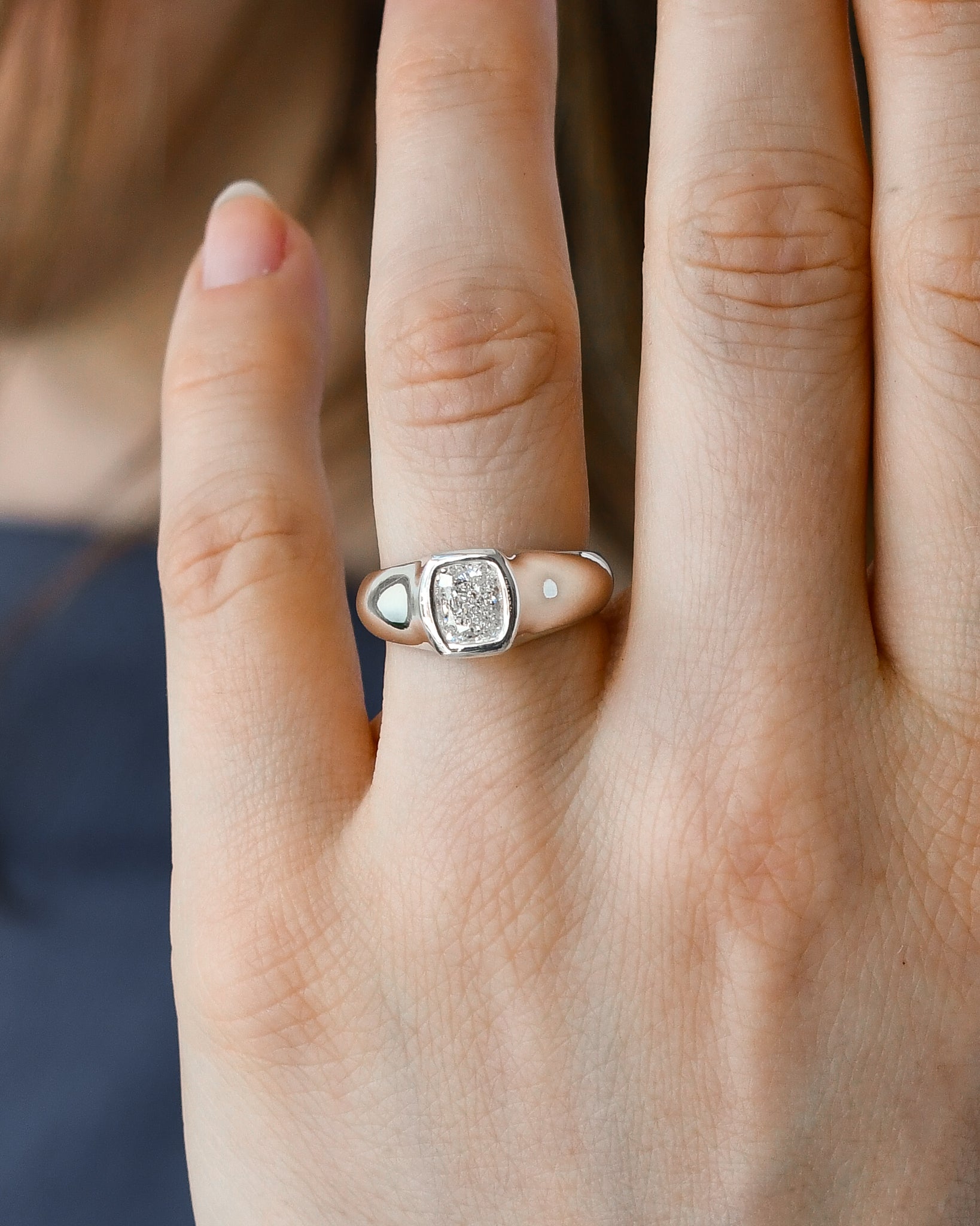 RING 107 | ELONGATED CUSHION CUT DIAMOND