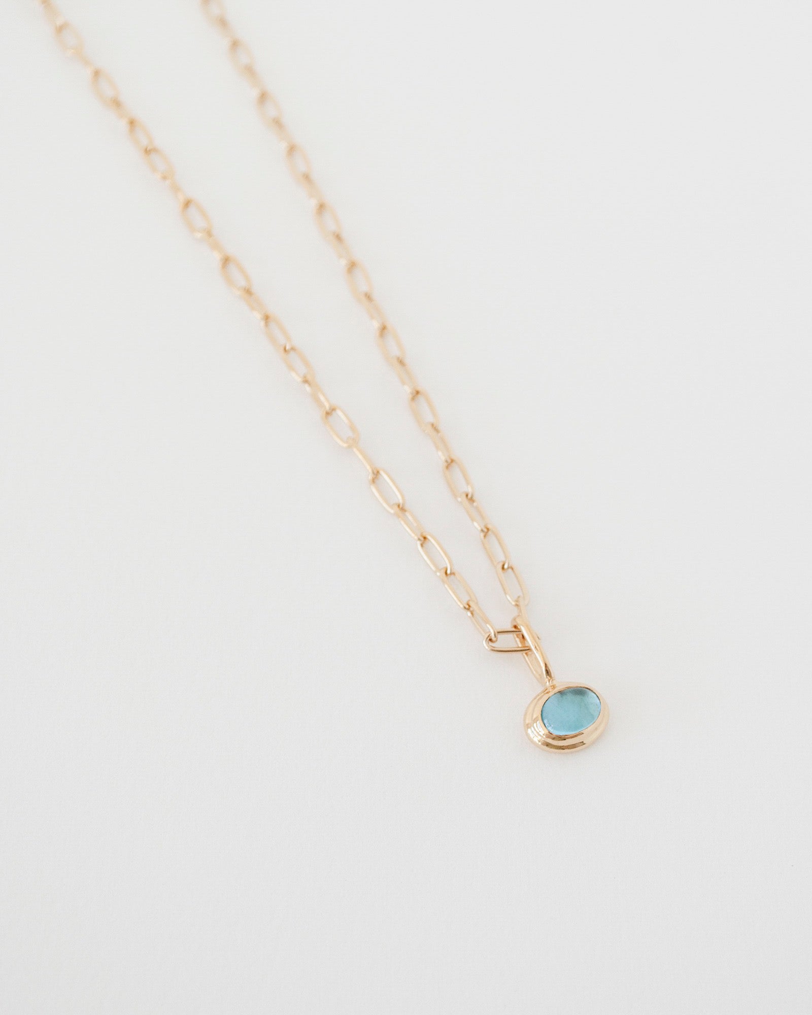 GARNER NECKLACE | BLUE TOPAZ