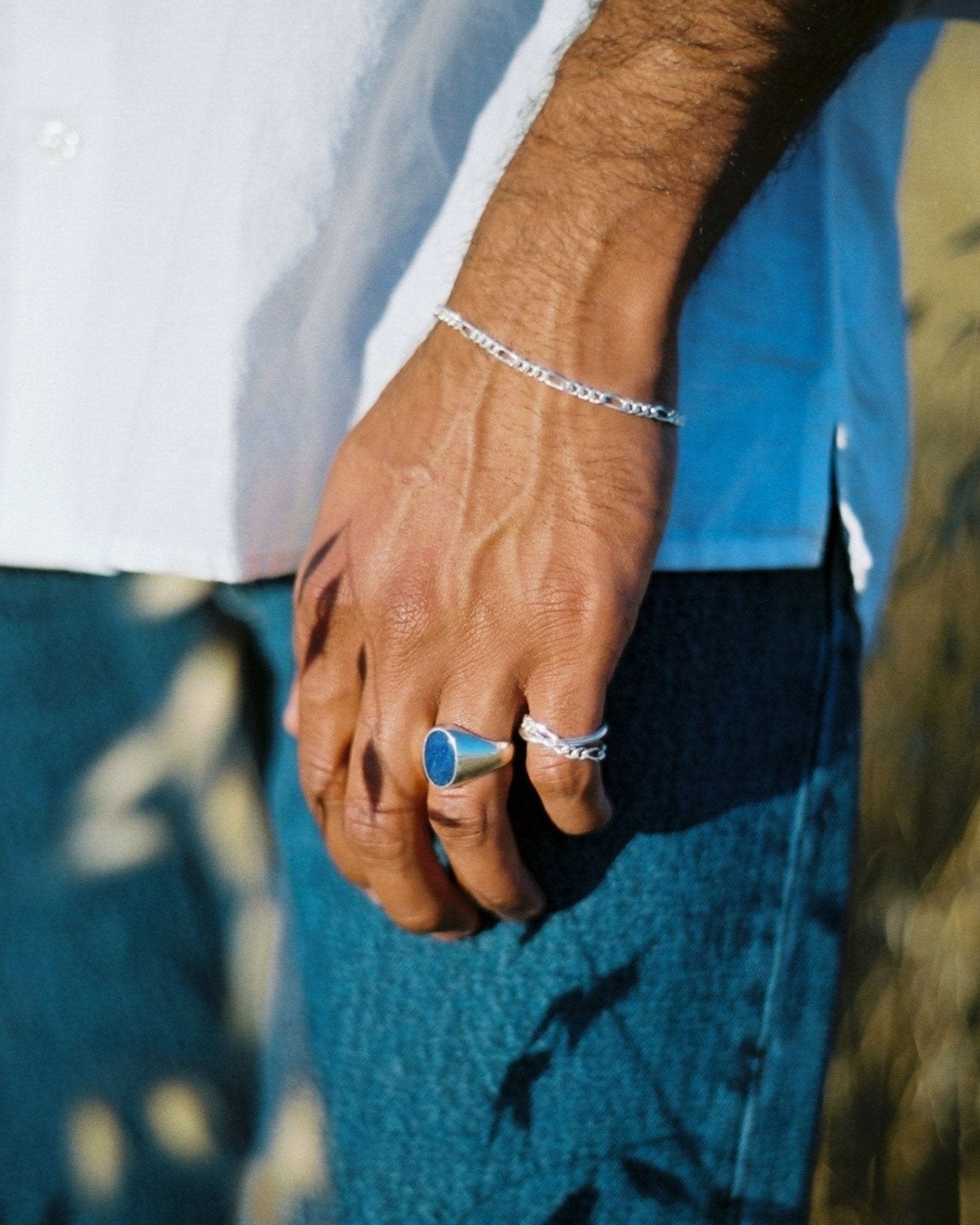 CHAIN AND KEY BRACELET